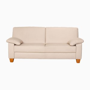 Ameto 2-Sitzer Sofa aus cremefarbenem Leder von Ewald Schillig