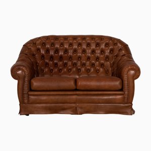 Chesterfield 2-Seater Sofa in Cognac Leather