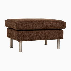 Domino Ottoman in Brown Fabric by Ewald Schillig
