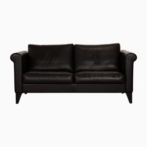 CL 500 2-Sitzer Sofa aus schwarzem Leder von Erpo