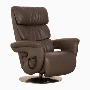 Easyswing Lounge Chair in Brown Leather with Electric Function from Himolla