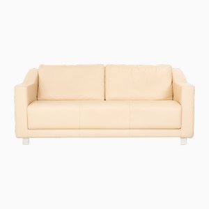 Model 350 2-Seater Sofa in Beige Leather from Rolf Benz