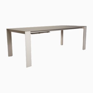 Soma Dining Table in White Frosted Glass from Kettnacker