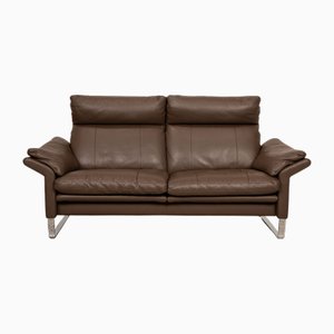 Lucca 2-Sitzer Sofa aus Braunem Leder von Erpo