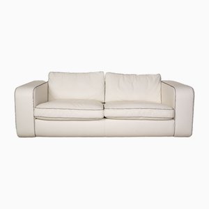 Valentino 2-Sitzer Sofa aus cremefarbenem Leder von Machalke