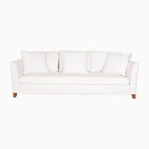 Victor 3-Seater Sofa in White Fabric from Flexform