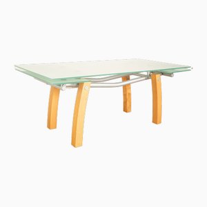 Mesa de comedor extensible de vidrio de Bonaldo Blitz