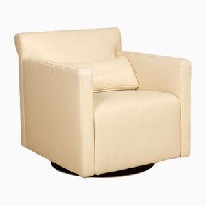 Armchair in Cream Leather from Cor