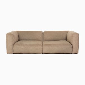 Mex Cube 3-Seater Sofa in Beige Fabric from Cassina