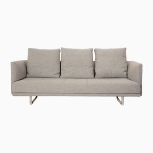 Prime Time 3-Seater Sofa in Gray Fabric from Walter Knoll / Wilhelm Knoll