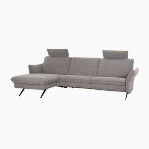 6902 Corner Sofa in Blue Gray Fabric from Himolla