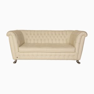 Chelsea 3-Seater Sofa in Cream Leather from Bretz