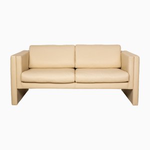 191 2-Seater Sofa in Cream Leather from Walter Knoll / Wilhelm Knoll