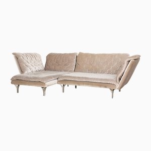 Pliee Fabric Corner Sofa in Gray Silver from Bretz