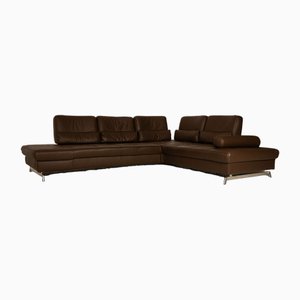 Loft Corner Sofa in Brown Leather from Joop!