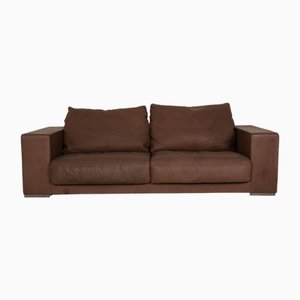 Budapest 3-Seater Sofa in Taupe Leather from Baxter