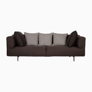 Met 250 Fabric Three Seater Gray Sofa by Piero Lissoni for Cassina