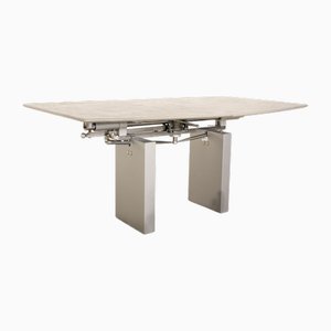 Dining Table in Gray Marble from Ronald Schmitt