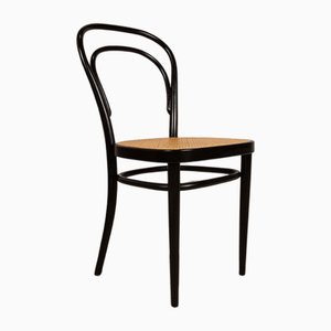 Thonet 214 Stühle aus schwarzem Bugholz