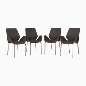610 Fabric Chairs in Gray from Rolf Benz, Set of 4