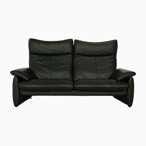 Dacapo Leather Two-Seater Green Sofa from Laauser