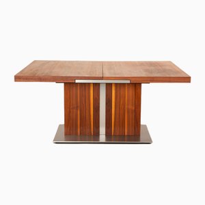 Extendable Walnut Veneer Dining Table from Musterring