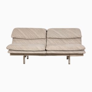 Wave 2-Seater Sofa in Gray Fabric from Saporiti Italia