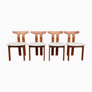 Dänische Vintage Esszimmerstühle aus Teak, 1970er, 4er Set