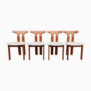 Vintage Danish Dinning Chairs in Teak, 1970s, Set of 4