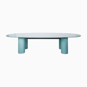 Large Glass Dining Table by Lella and Massimo Vignelli