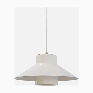 Danish White Pendant Lamp by Jens Møller Jensen for Louis Poulsen, 1960s