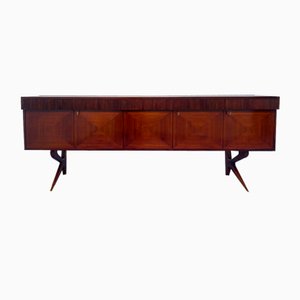 Credenza Mid-Century moderna in noce di Victories Give, Italia, 1960