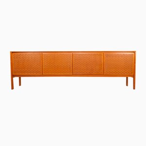 Gewebtes Vintage Teak Sideboard von Leo Bub für BUB Wertmöbel, 1960er