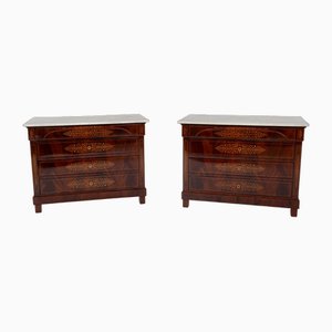 Charles X Chests of Drawers, 1830s, Set of 2