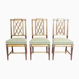 Neoclassical Dining Room Chairs, Late 18th Century, Set of 3