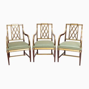 Fauteuils Néoclassiques, Fin 18ème Siècle, Set de 3