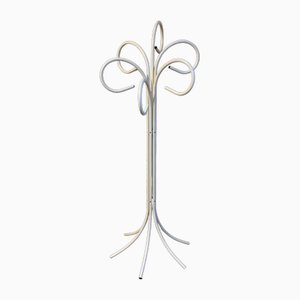 Coat Holder in White Lacquered Metal, 1980s