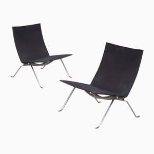 Pk22 Chairs by Poul Kjaerholm for Fritz Hansen, Denmark, 2010, Set of 2