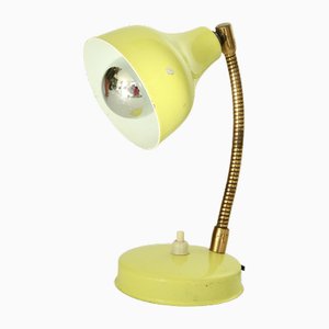 Gelbe Mid-Century Tischlampe, Italien, 1950er
