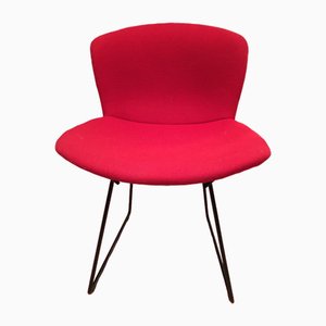 Sedia con rivestimento rosso di Harry Bertoia per Knoll International, anni '60