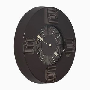 Space Age Brown Wall Clock from Kienzle, West Germany, 1970s