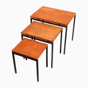 Tables Gigognes Vintage par Cees Braakman pour Pastoe, 1960s, Set de 3