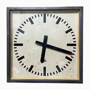 Grande Horloge d'Usine Industrielle d'Elfema, Allemagne de l'Est, 1950s