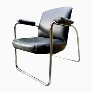 Steel Tube Armchair from by Emile Guyot, 1940s