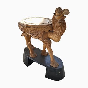 Escultura de mesa auxiliar vintage de camello