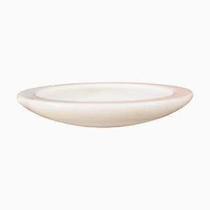 Italian White Marble Bowl by Sergio Asti for Up&Up, 1970s