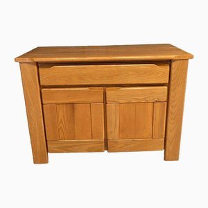Secretary Sideboard with Two Doors in Elm from Maison Regain, 1970s
