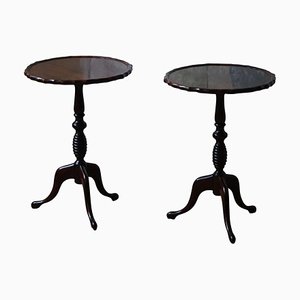 Round Model 210 Side Tables attributed to Anton Kildeberg, 1970s, Set of 2