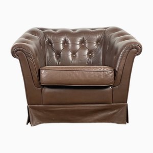 Leather Club Chair, 1960s