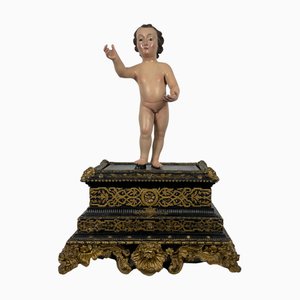 Niño Jesús, década de 1800, madera policromada